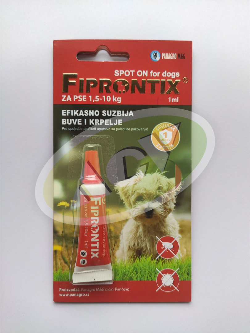 FIPRONTIX 1ML PROTIV BUVA.KRPELJA ZA PSE 1,5-10KG