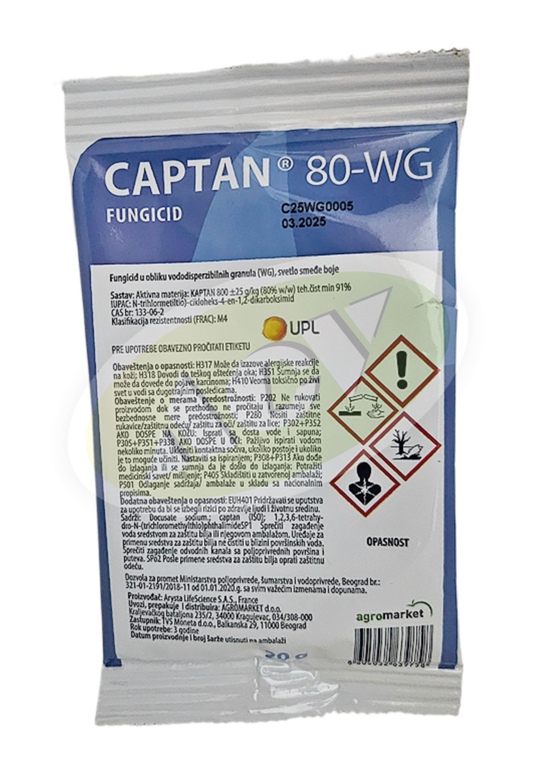 CAPTAN 80 WG 20GR