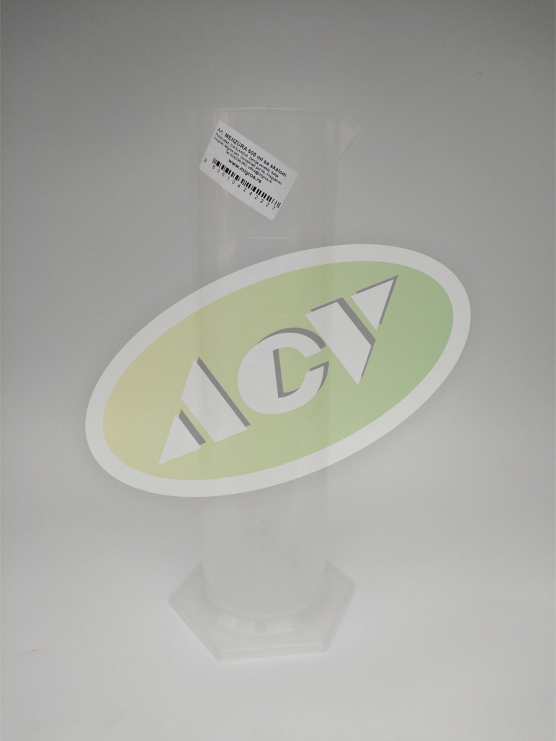 PLASTICNA MENZURA 500ML GRADIRANA